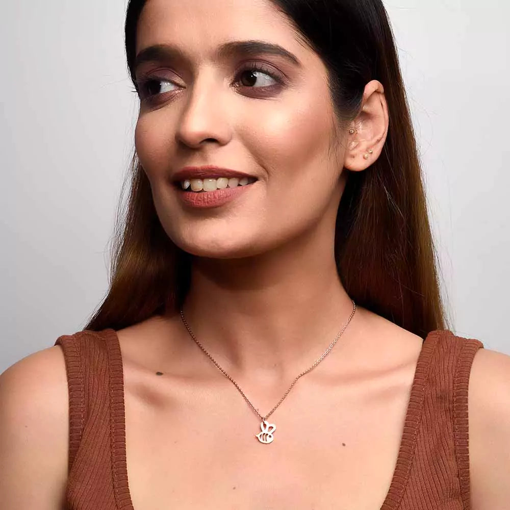 Bumble Bee Pendant Necklace - Nature-Inspired Symbolic Jewelry for Women