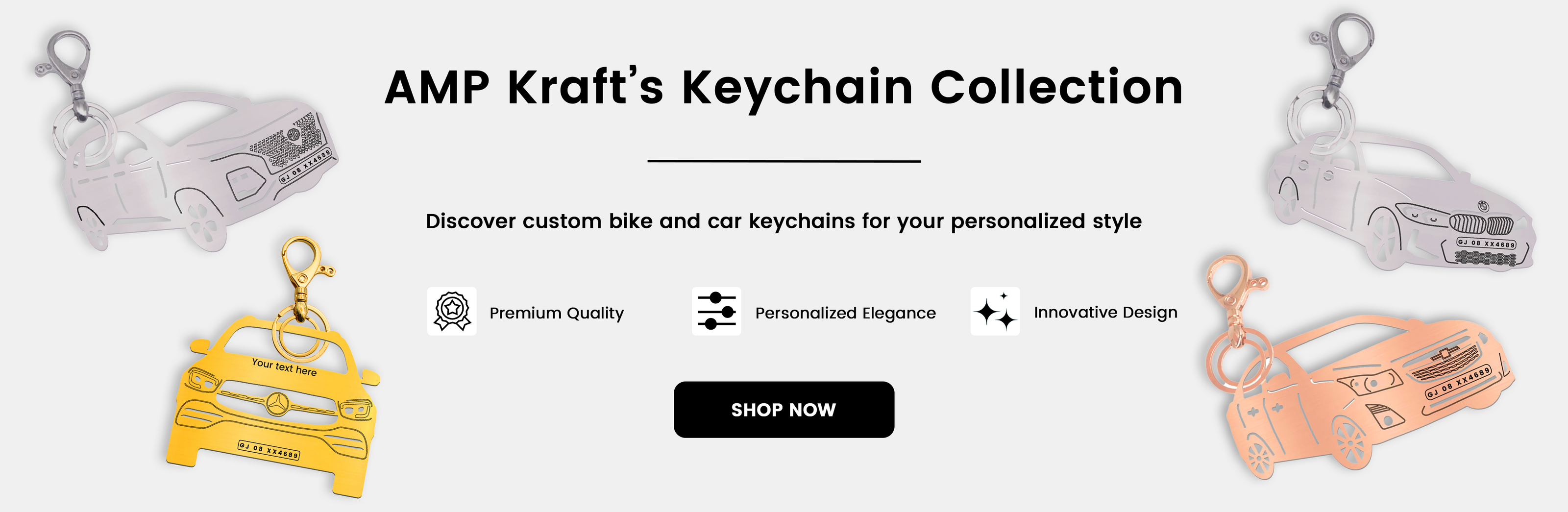 Ampkrafts | Buy Online Personalized Keychain