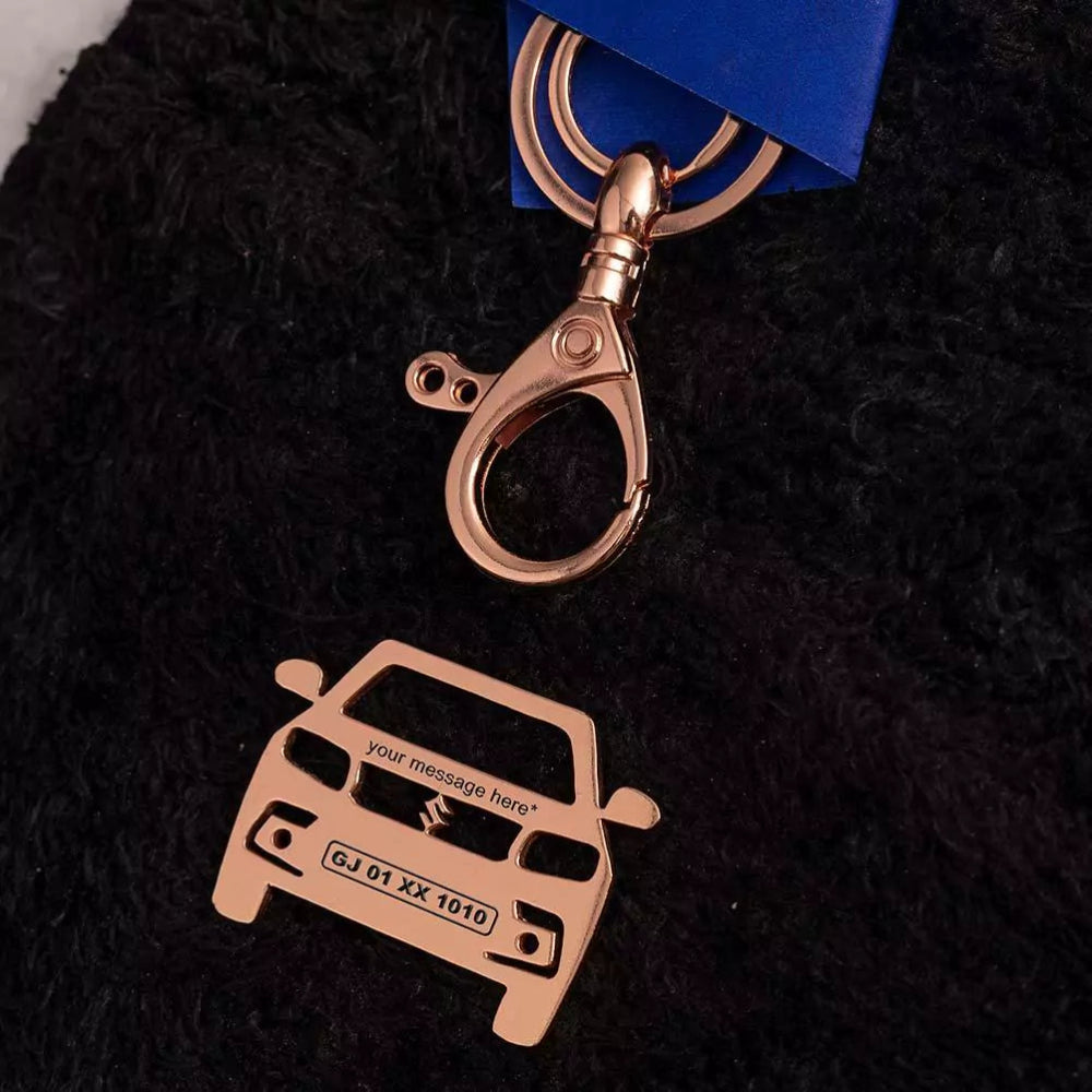 Maruti Suzuki Brezza personalized keychain, reliable car accessory for daily use