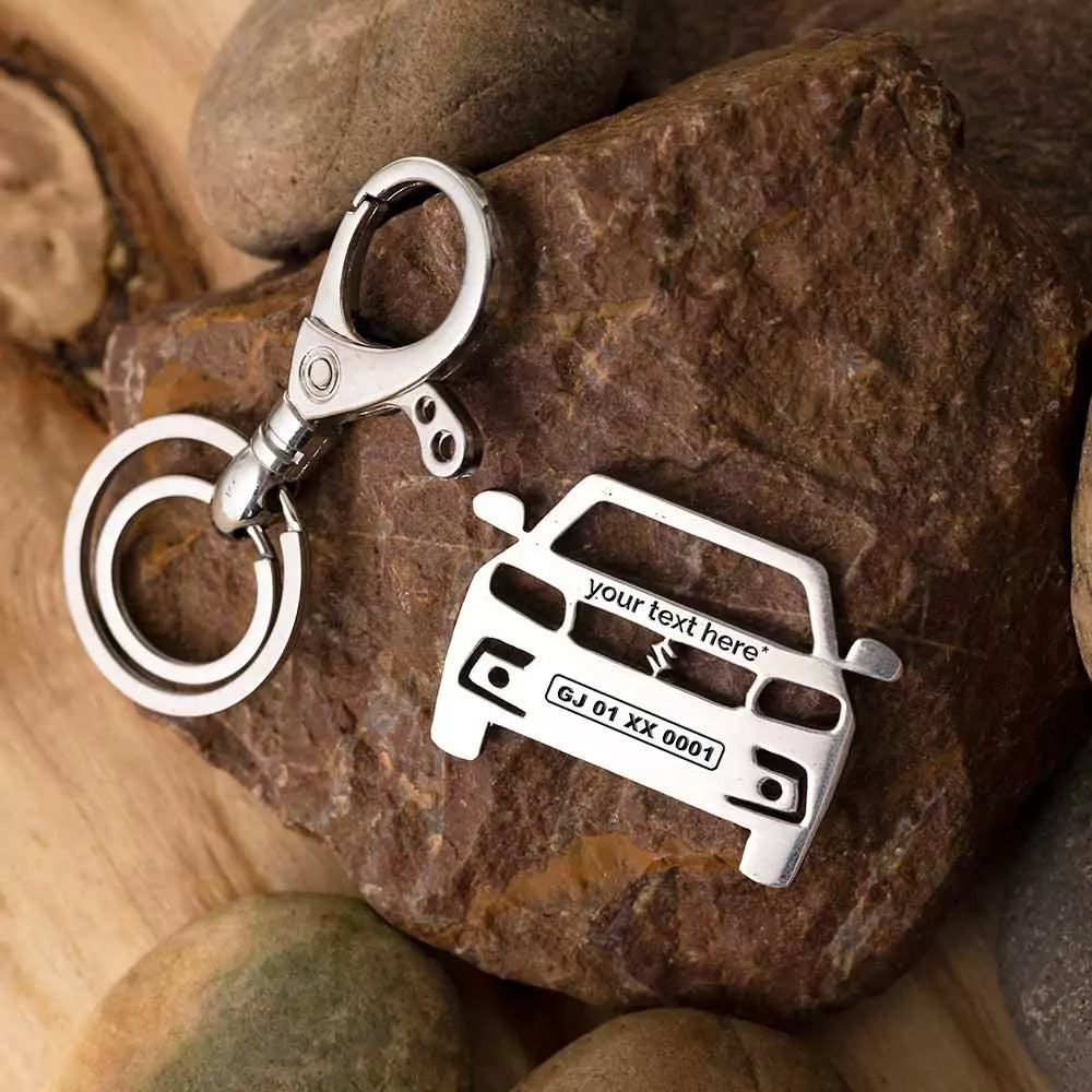 Custom Brezza keychain, practical gifting option for car owners