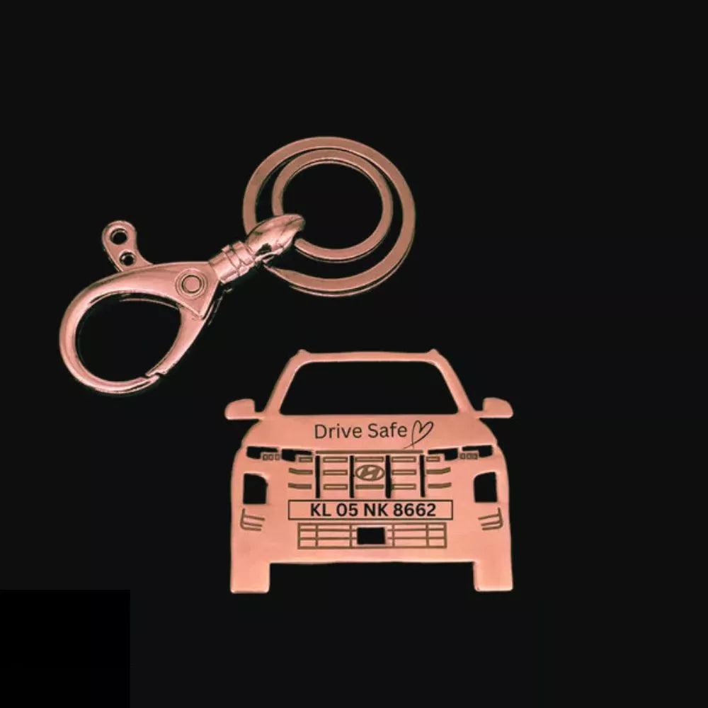 Hyundai Creta Facelift Personalized Keychain