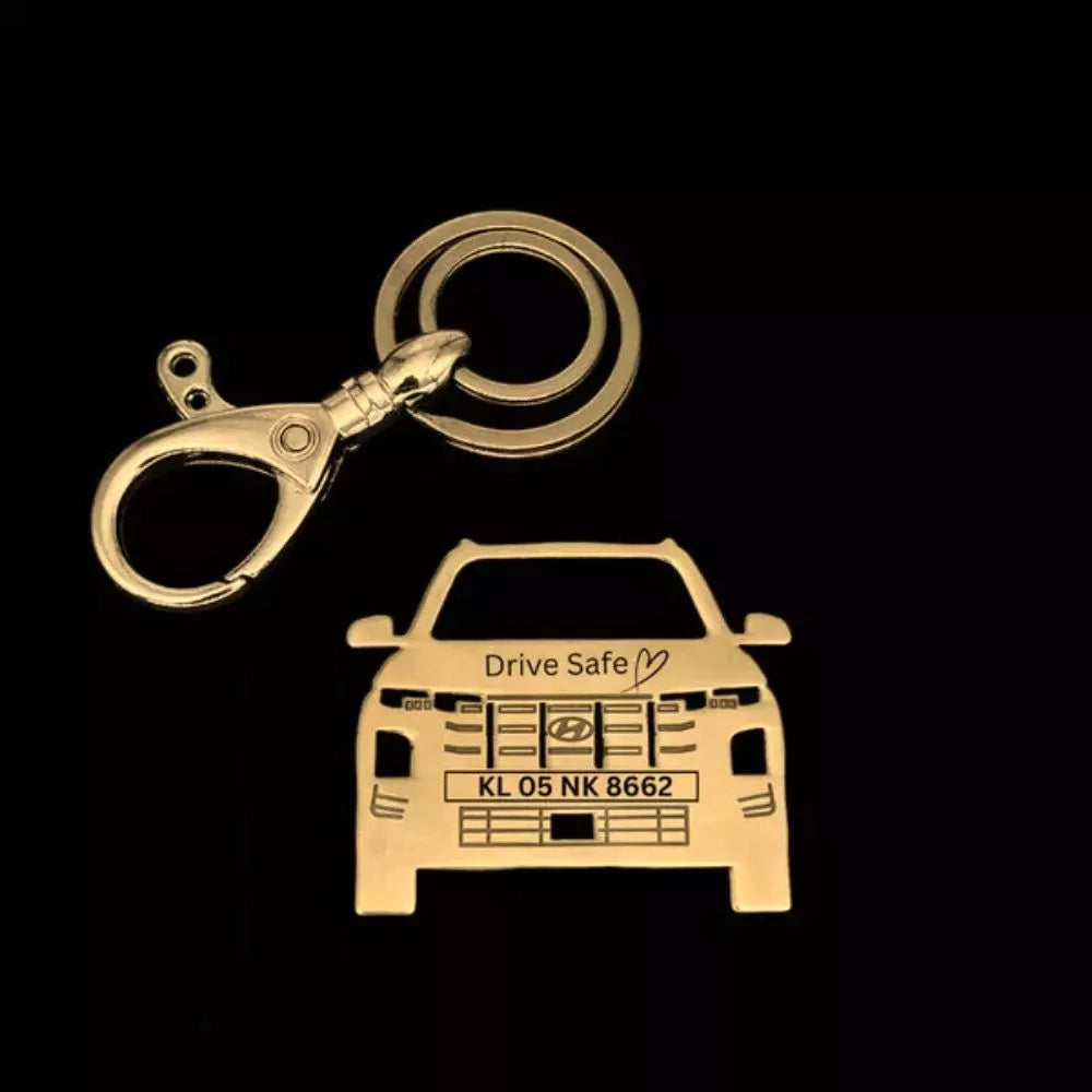 Hyundai Creta Facelift Personalized Keychain