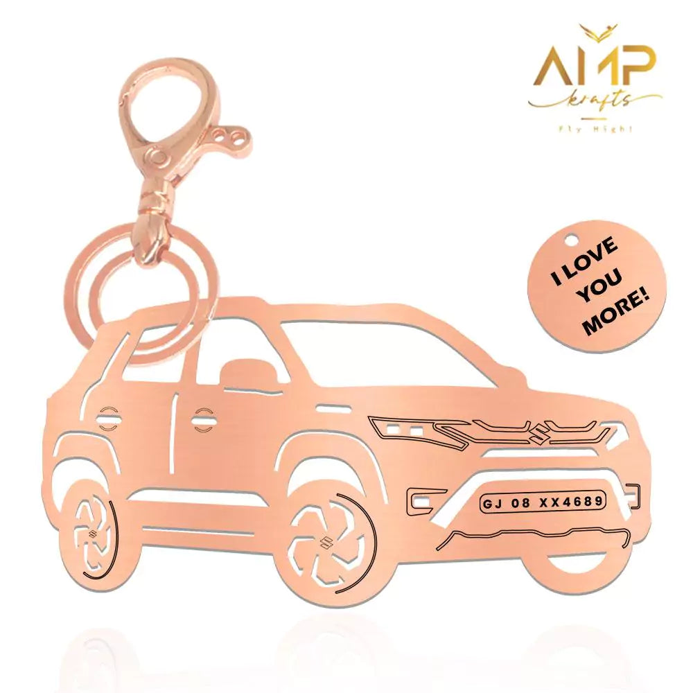 Maruti Vitara Breaza metal keychain, comfortable to carry every day