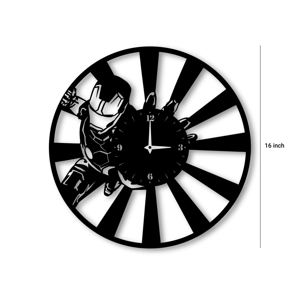 Marvel Clock Dxf AMPKrafts Wall Clocks:Perfect for Living Rooms, Bedrooms & Kids' Rooms
