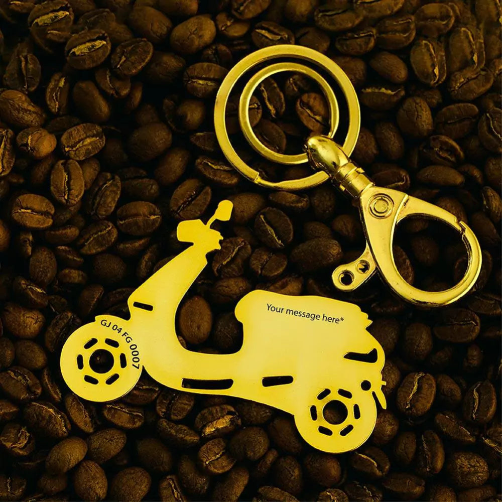 Minimal electric scooter keychain for Ola S1 EV owner