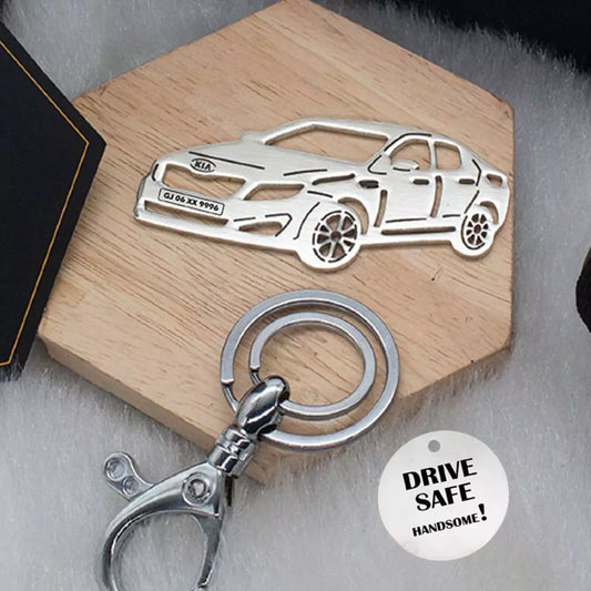 Kia Optima personalized keychain, stylish accessory for daily drives