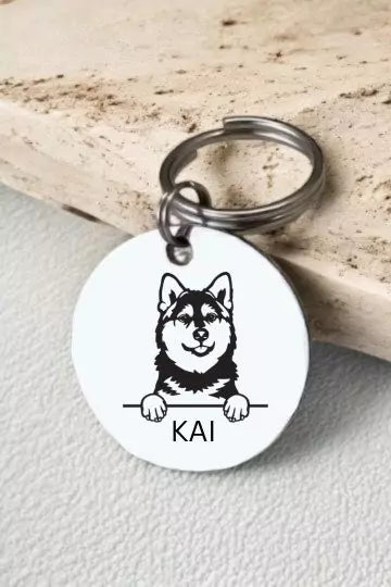 Pomsky Dog Collar Personalized