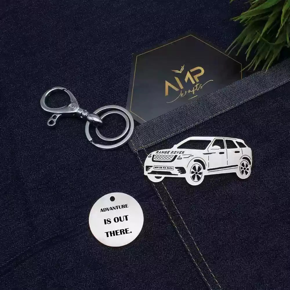 Range Rover Velar personalized keychain, refined gift for someone special