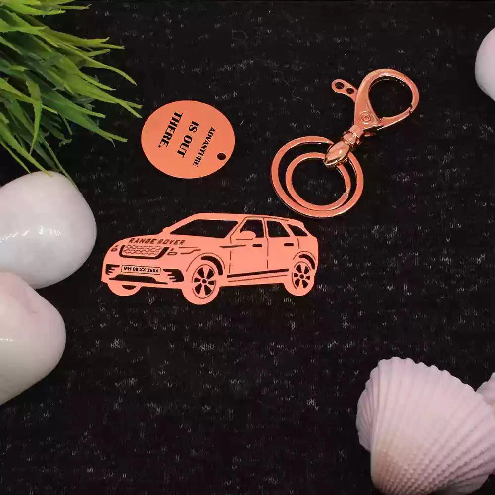 Custom Velar keychain, elegant reminder of care and presence