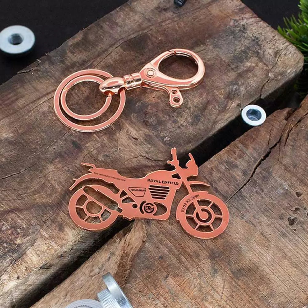 Custom engraved Scram 411 keychain made with care