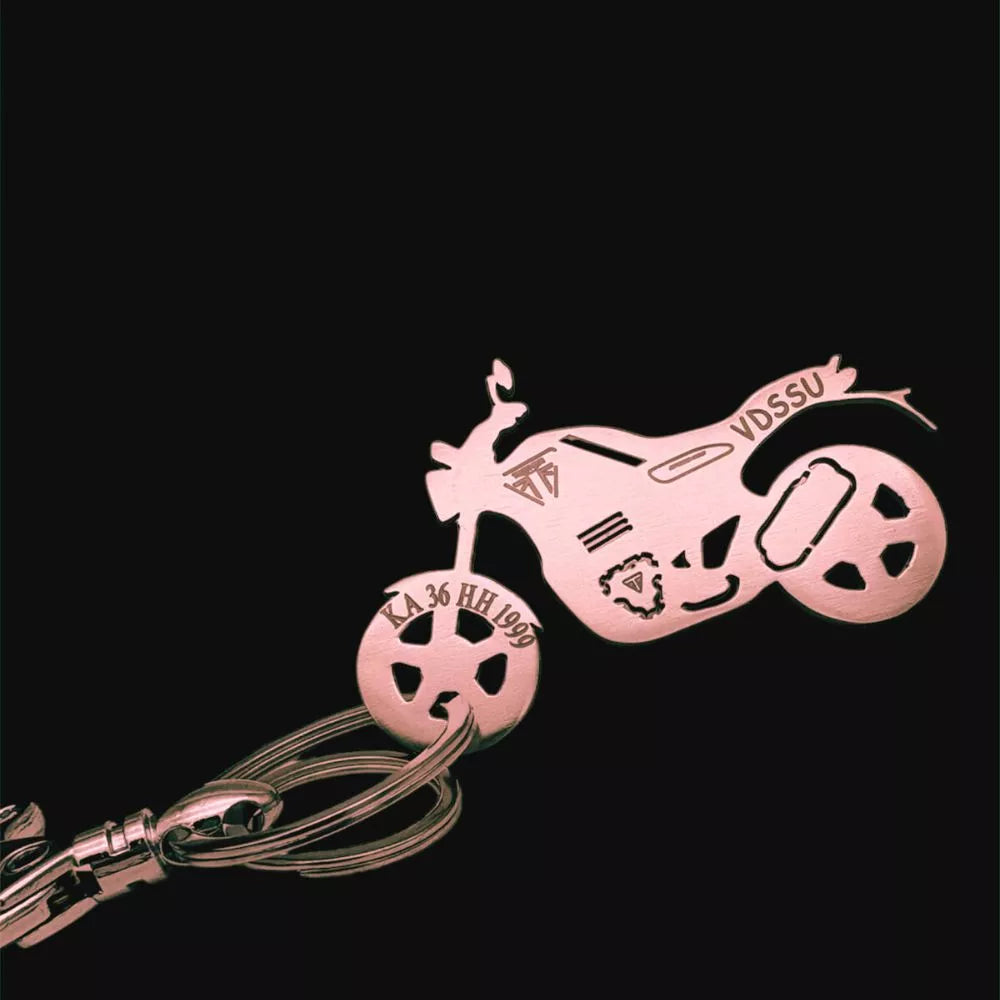 Emotional gift keychain for Triumph Scrambler 400X rider