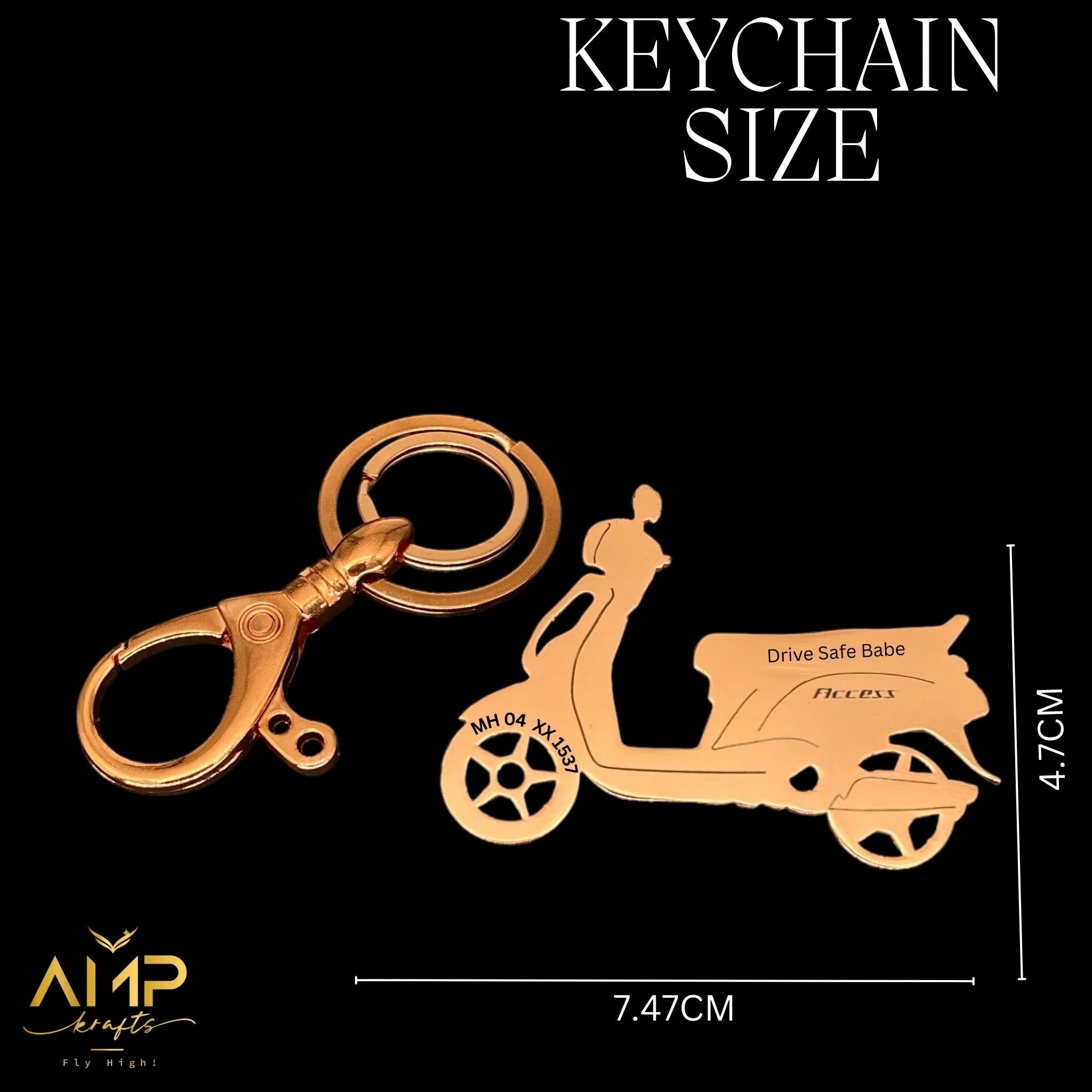 Suzuki Access 125 New Model Keychain - Ampkrafts