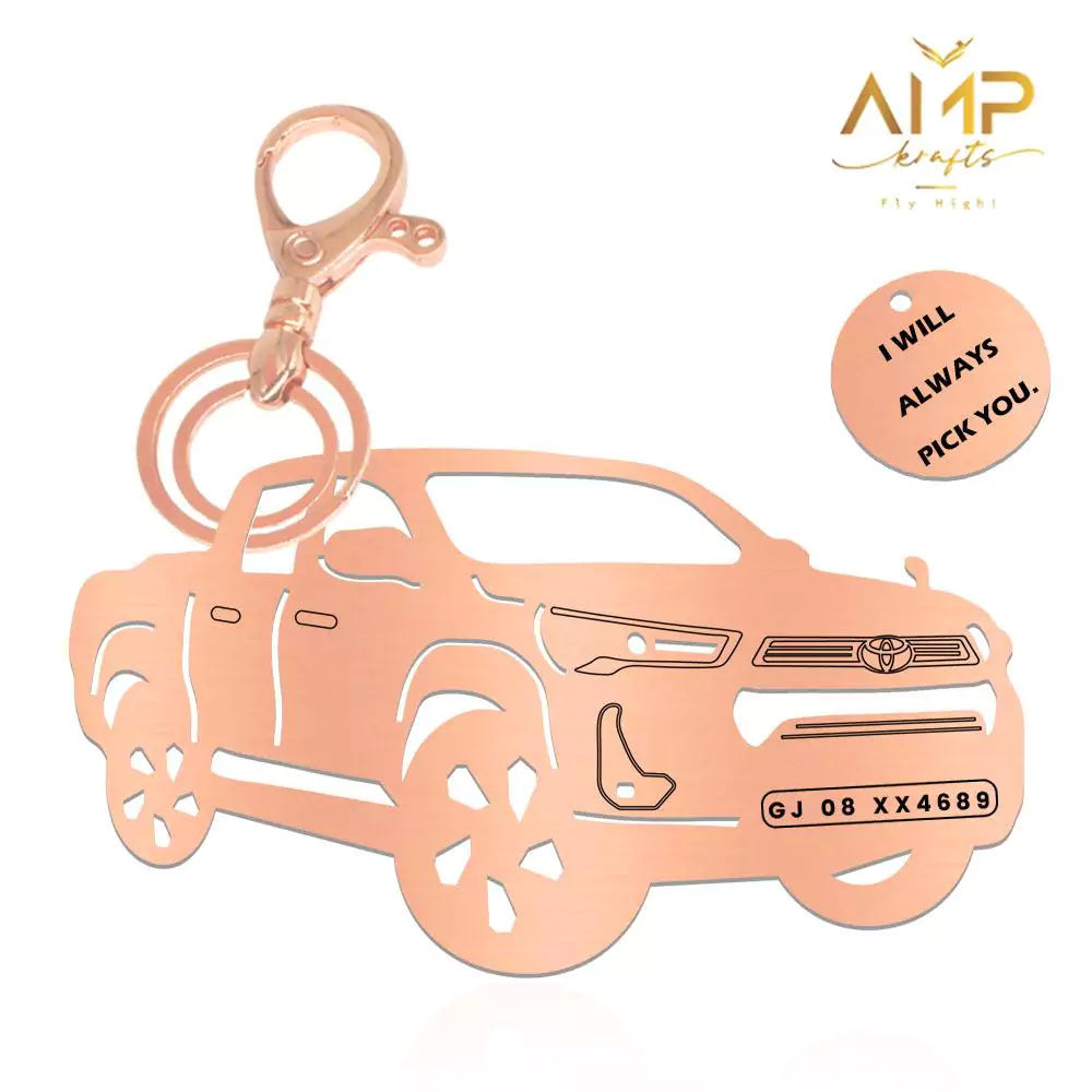Toyota Hilux Personalized Keychain – Custom Engraved Metal Keyring ...