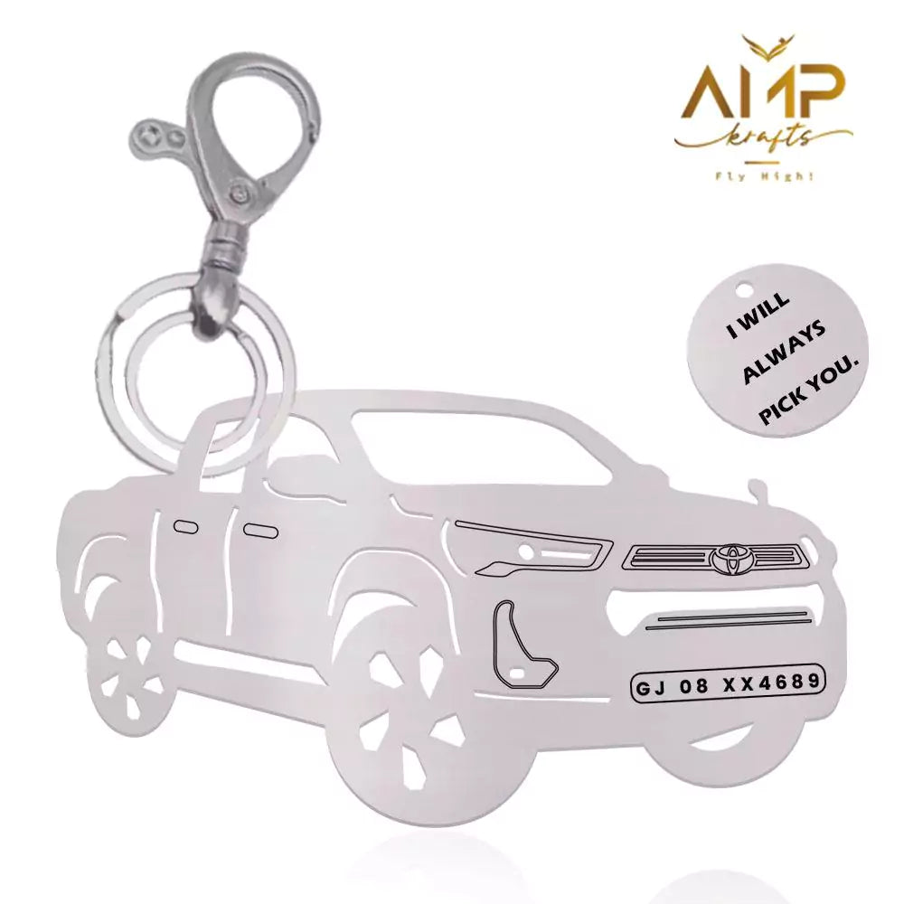 Toyota Hilux Personalized Keychain – Custom Engraved Metal Keyring ...