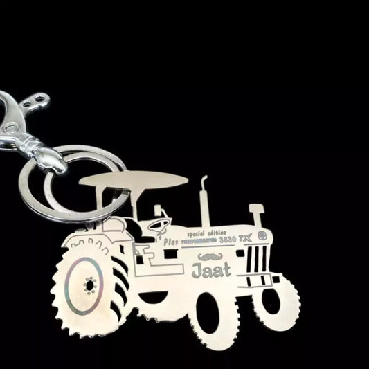 Tractor keychain gift for farmers and agriculture workers