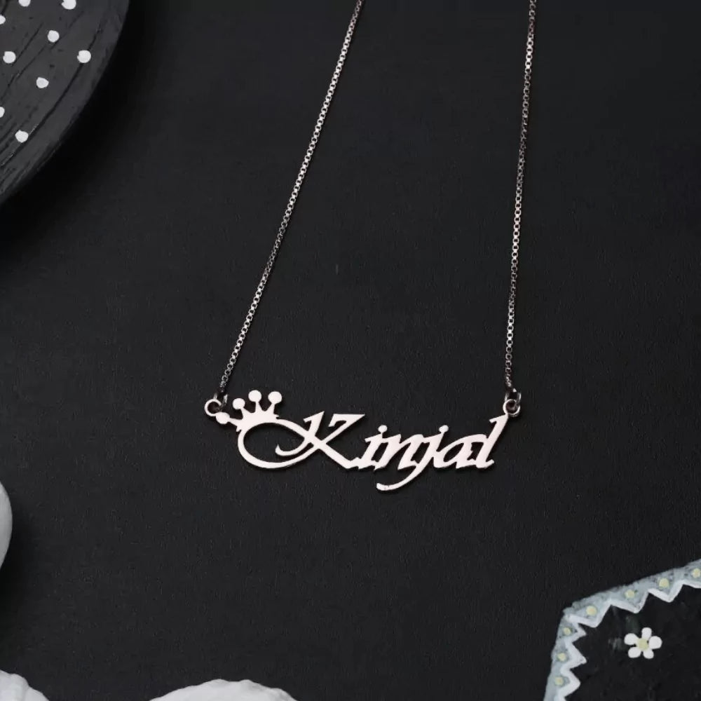 Crowned Name Pendant