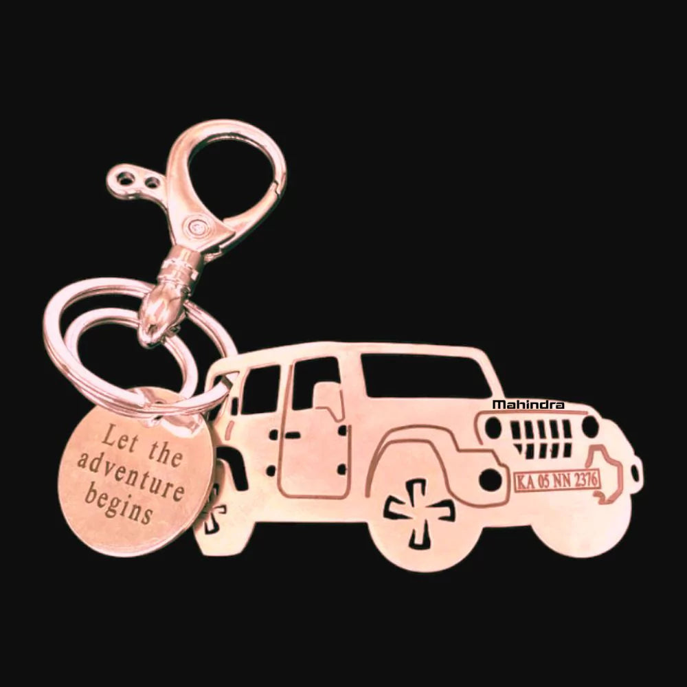 Thar Roxx metal keychain stainless steel premium finish