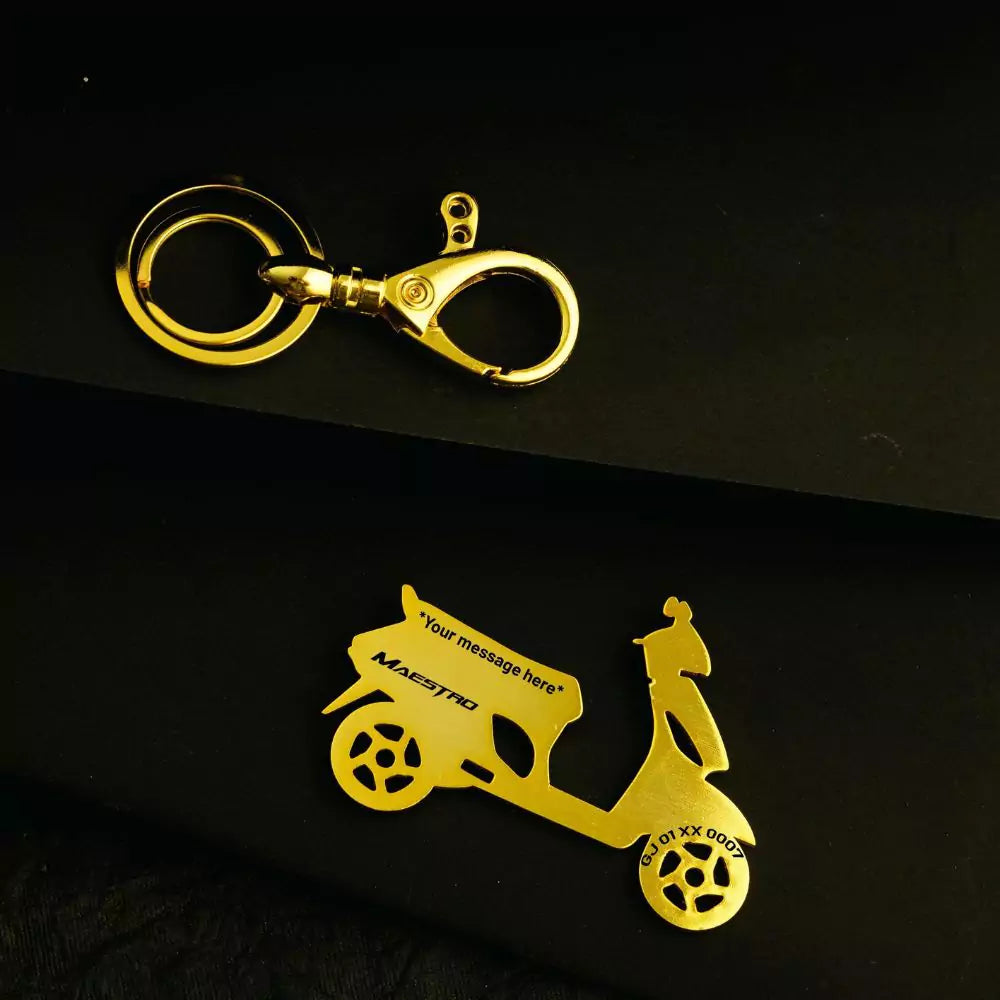 Durable Hero Maestro Edge 125 BS6 scooter keychain for daily use