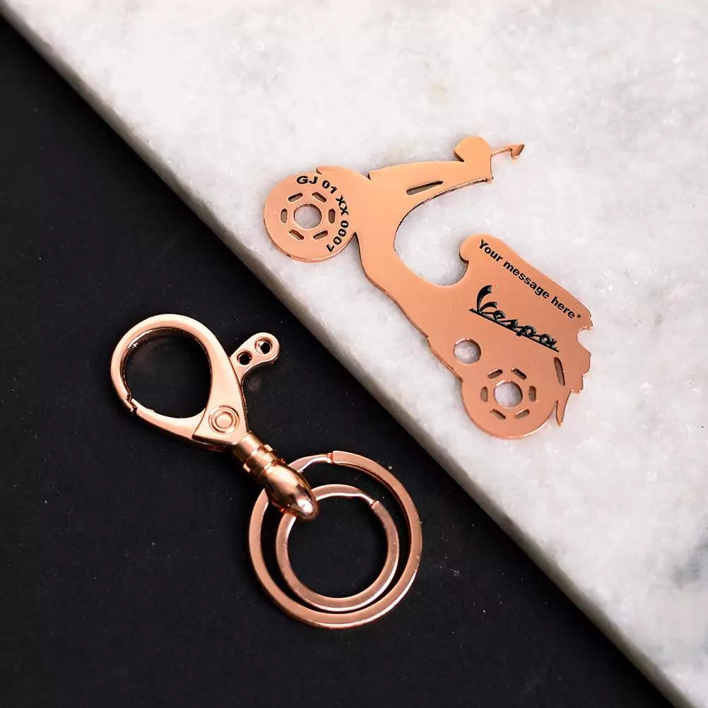 Vespa | Personalized Bike Keychain