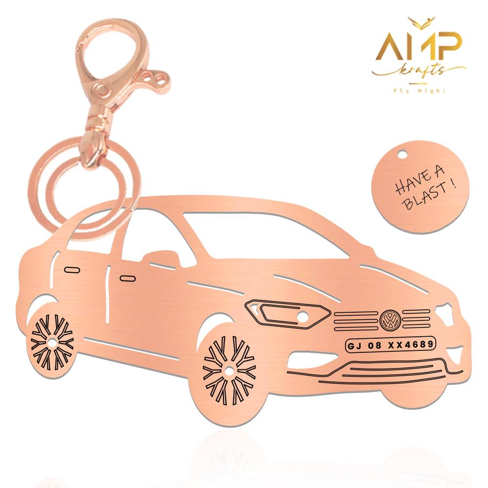 Customized Car Keychain Volkswagen Jetta 2020 Keychain