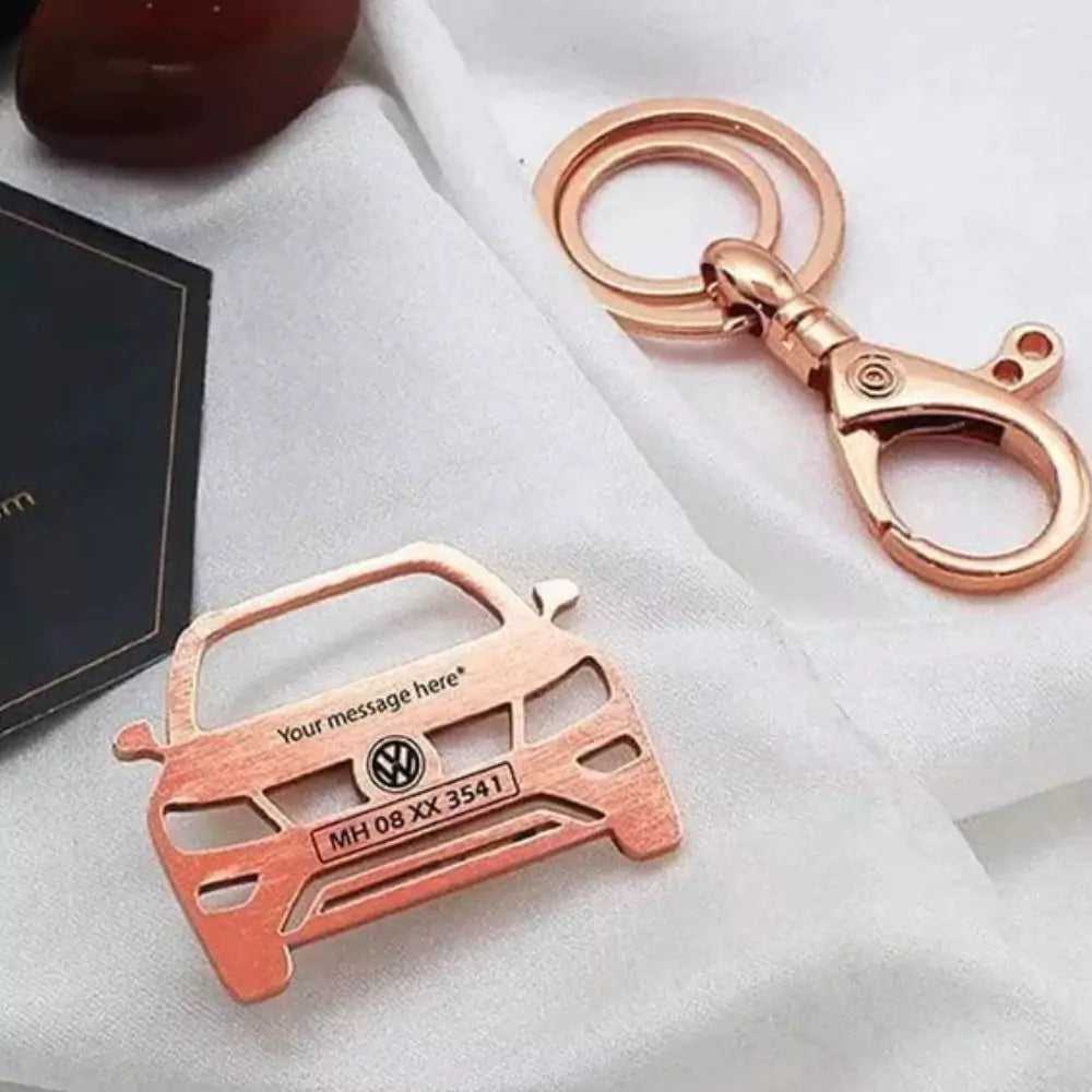 Premium metal keychain for VW Tiguan, refined gifting choice