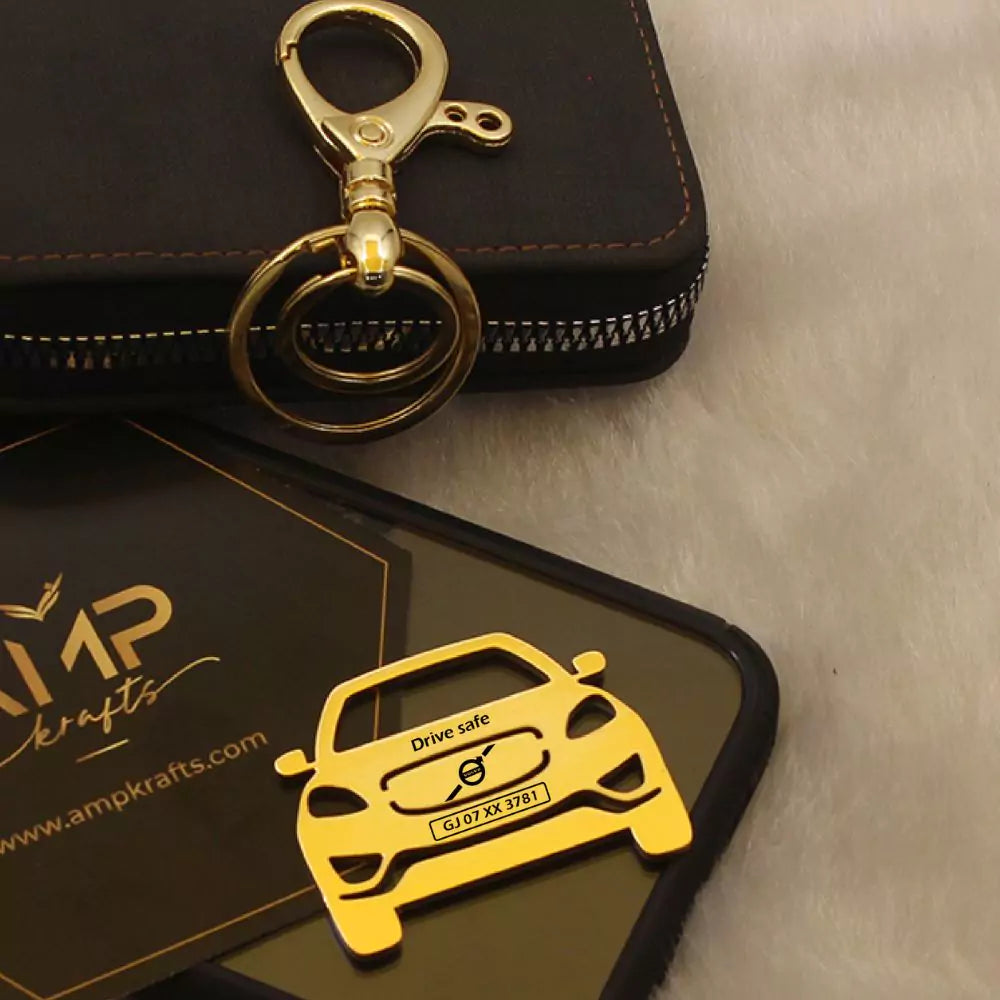 Volvo XC60 personalized keychain gift for husband stainless steel custom engraving