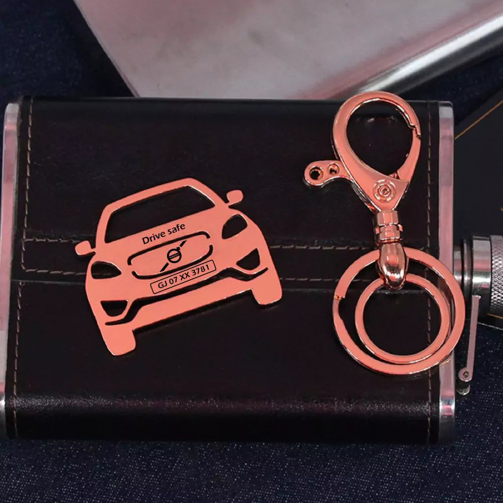 Volvo XC60 keychain gold brass for brother personalized gifting search car accessory