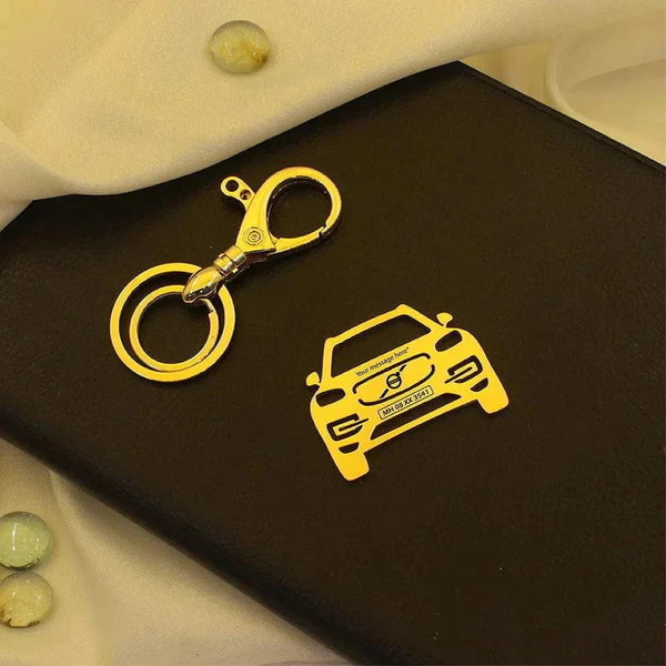 Engraved Volvo XC90 keychain for boyfriend, premium SS304 build