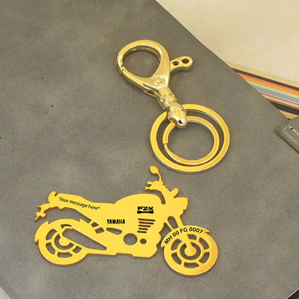 Name engraved bike key accessory for Yamaha FZ-X