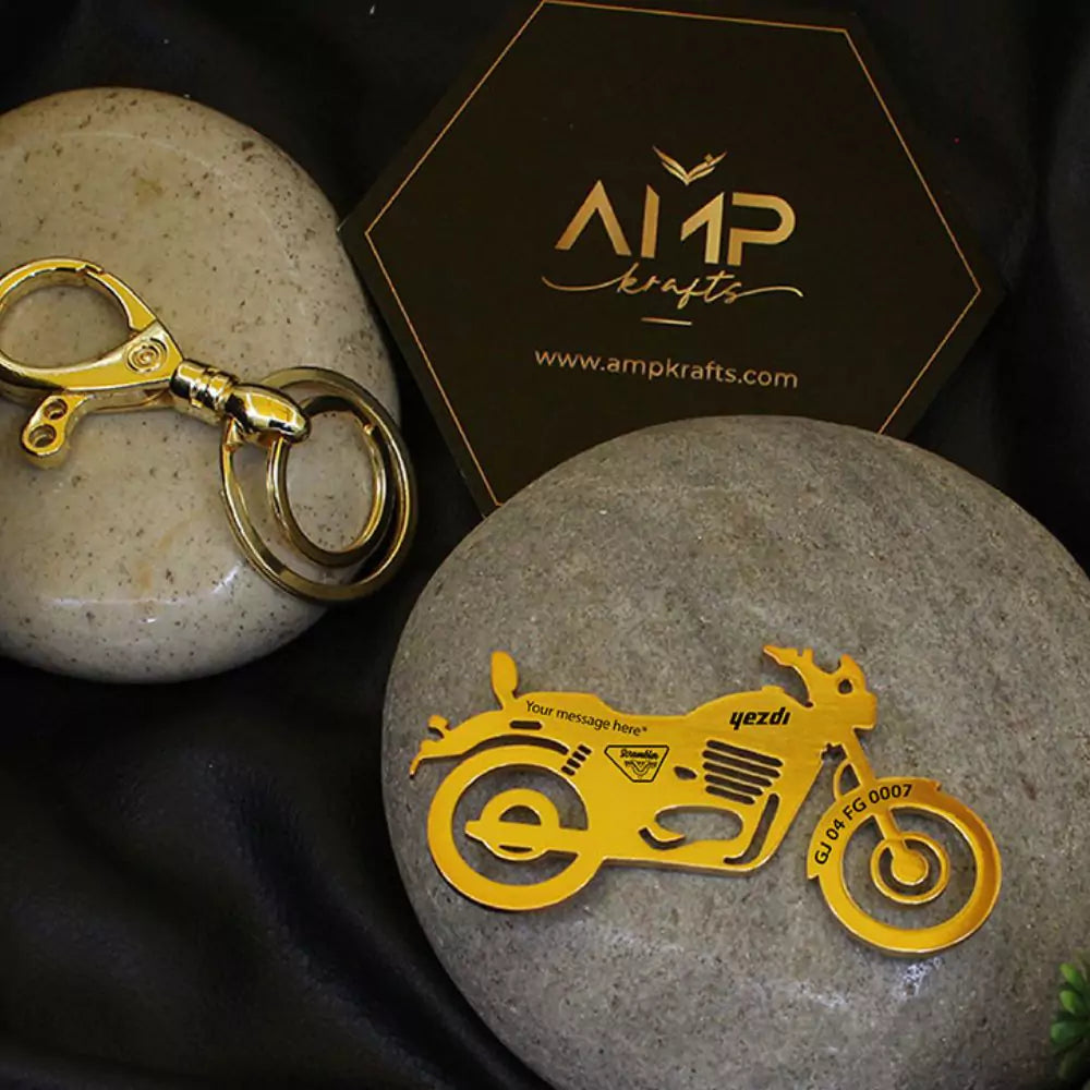 Emotional gift keychain for Yezdi Roadster 2022 rider