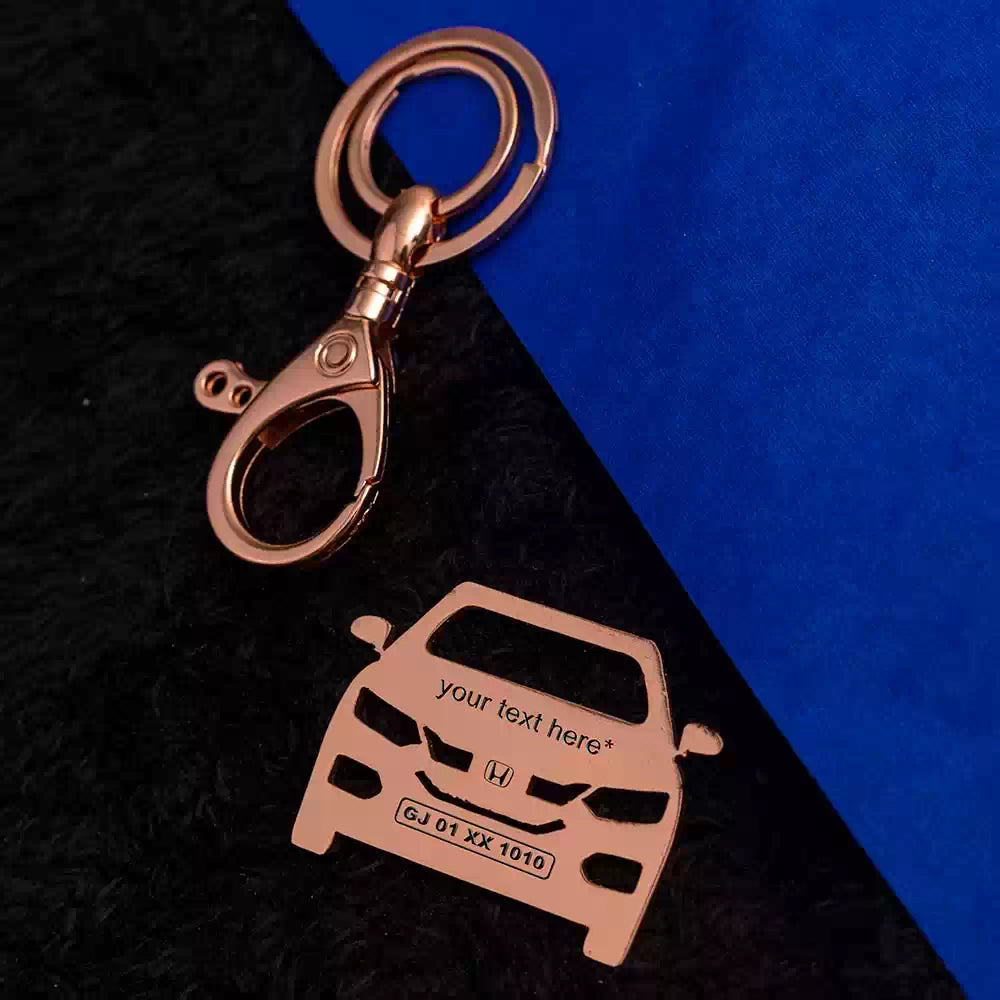 Honda Personalized Car Keychain Ampkrafts