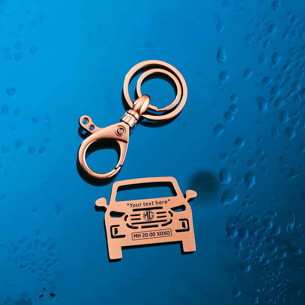 MG | Personalized Car Keychain