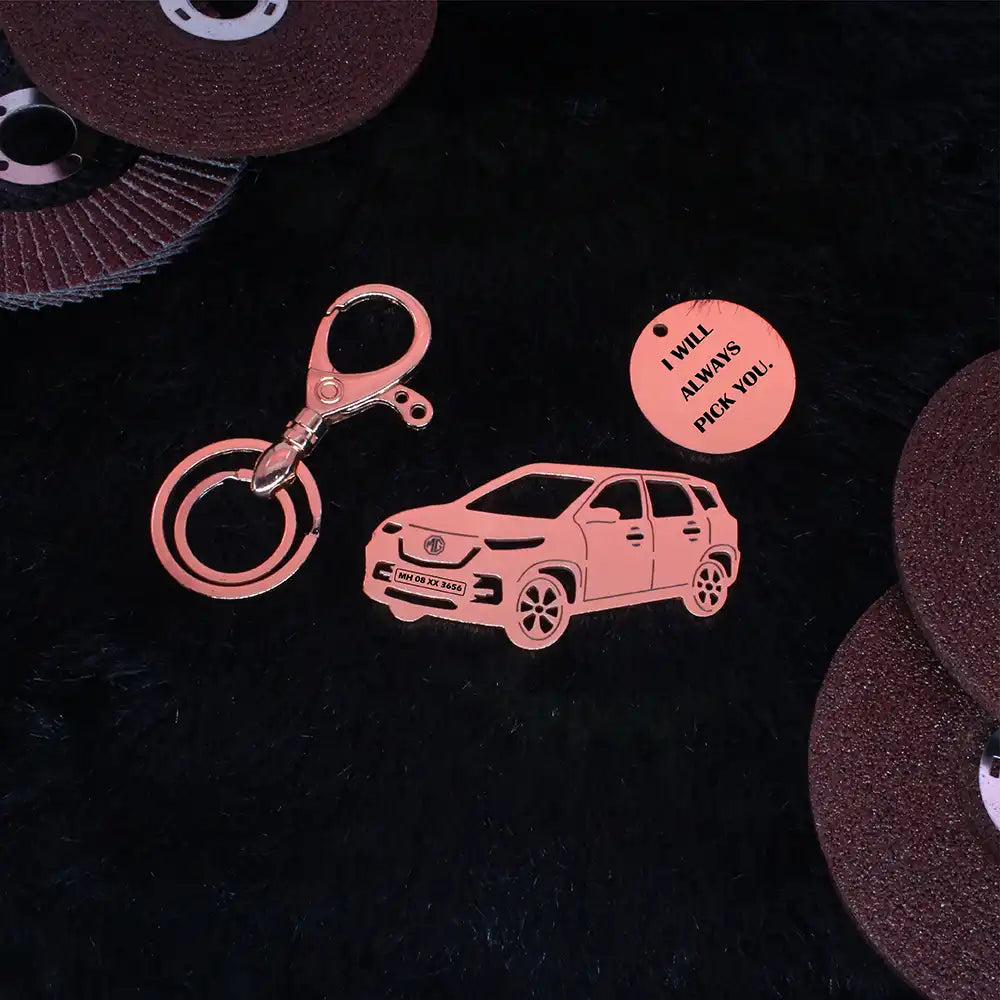 MG | Personalized Car Keychain