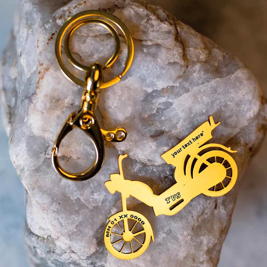 TVS | Personalized Bike Keychain