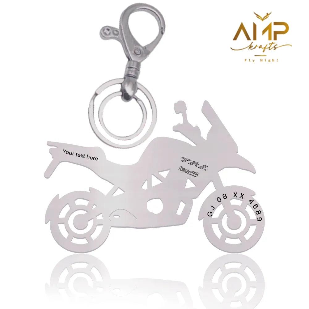 Custom Benelli TRK 251 keychain engraved with name for someone special