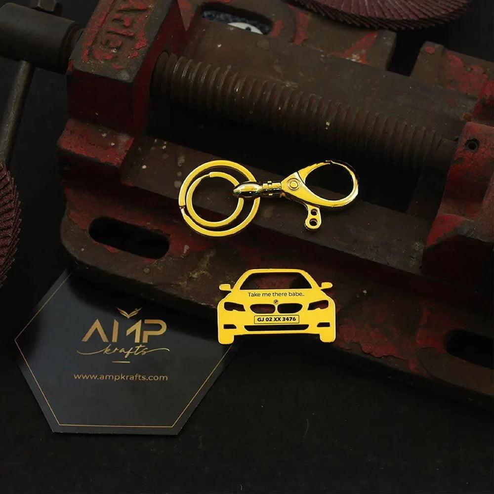 BMW 3 Series metal keychain for everyday car keys