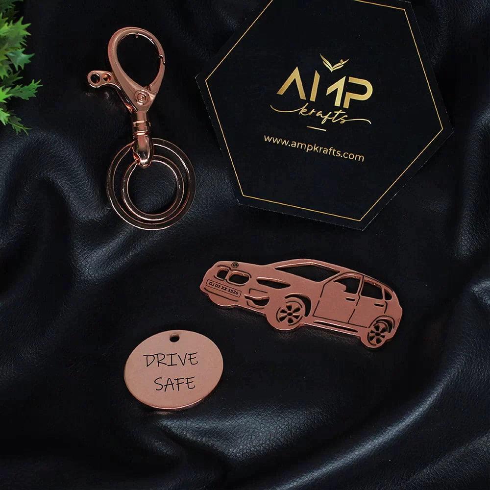 Stylish keychain inspired by BMW X1 design