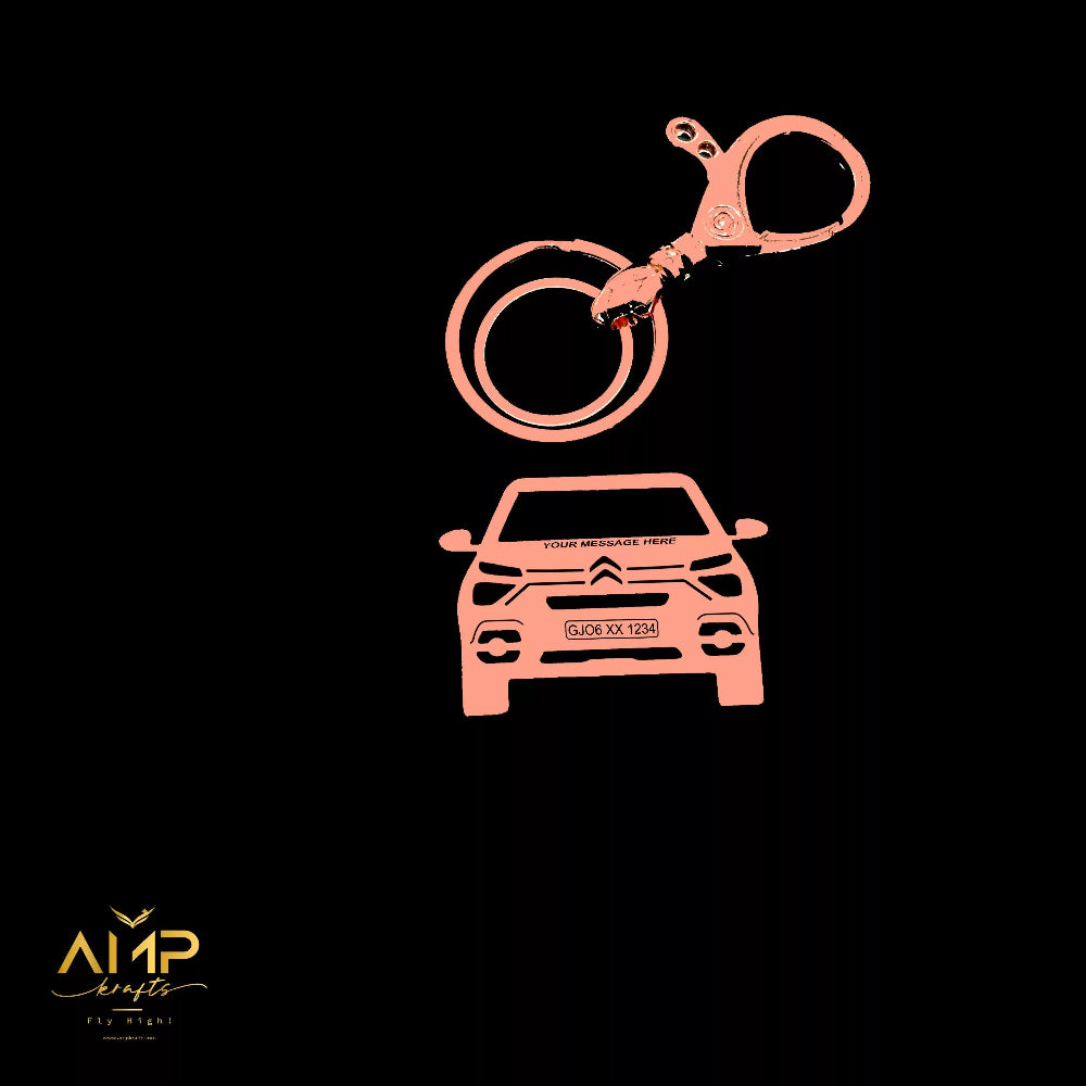 Custom C3 keychain, practical choice for regular car use