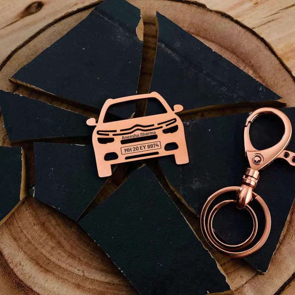 Citroen C5 Aircross personalized keychain, sleek accessory for daily drives