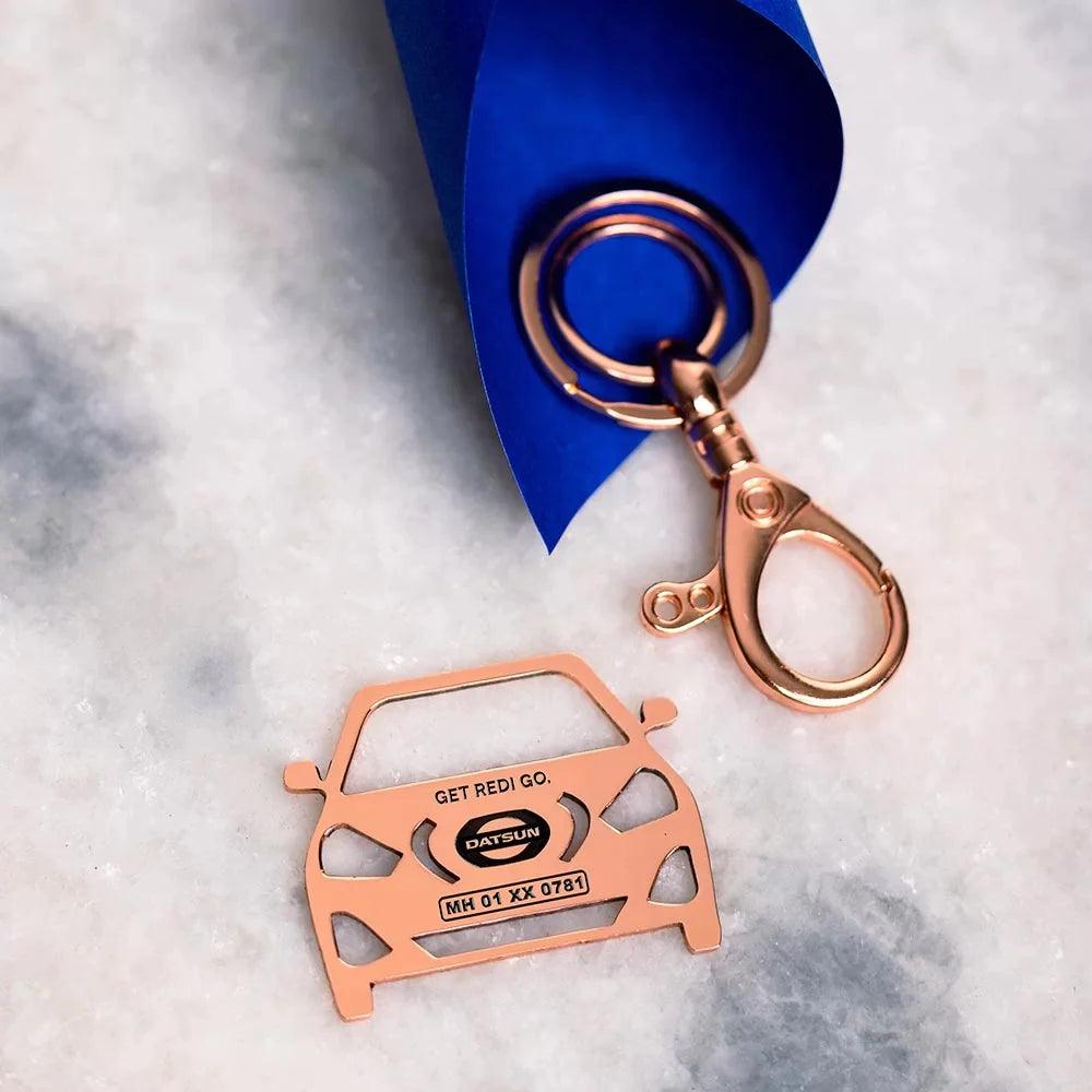 Custom Datsun Go keychain, practical upgrade for car owners