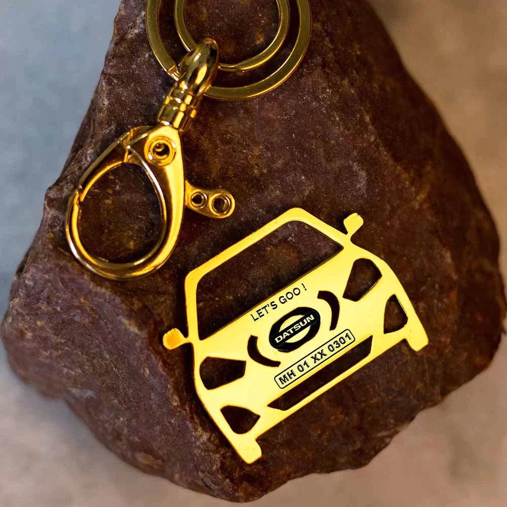 Datisun Go Key Datsun Go Personalized Keychain | Compact Everyday Car Accessory ...