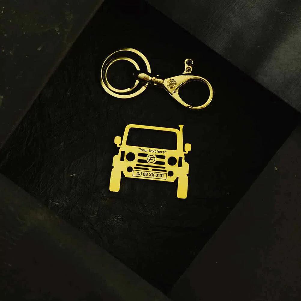 Personalized Force Gurkha keychain with custom name engraving