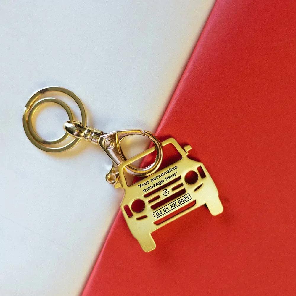 Personalized Force Toofan Keychain gold keychains