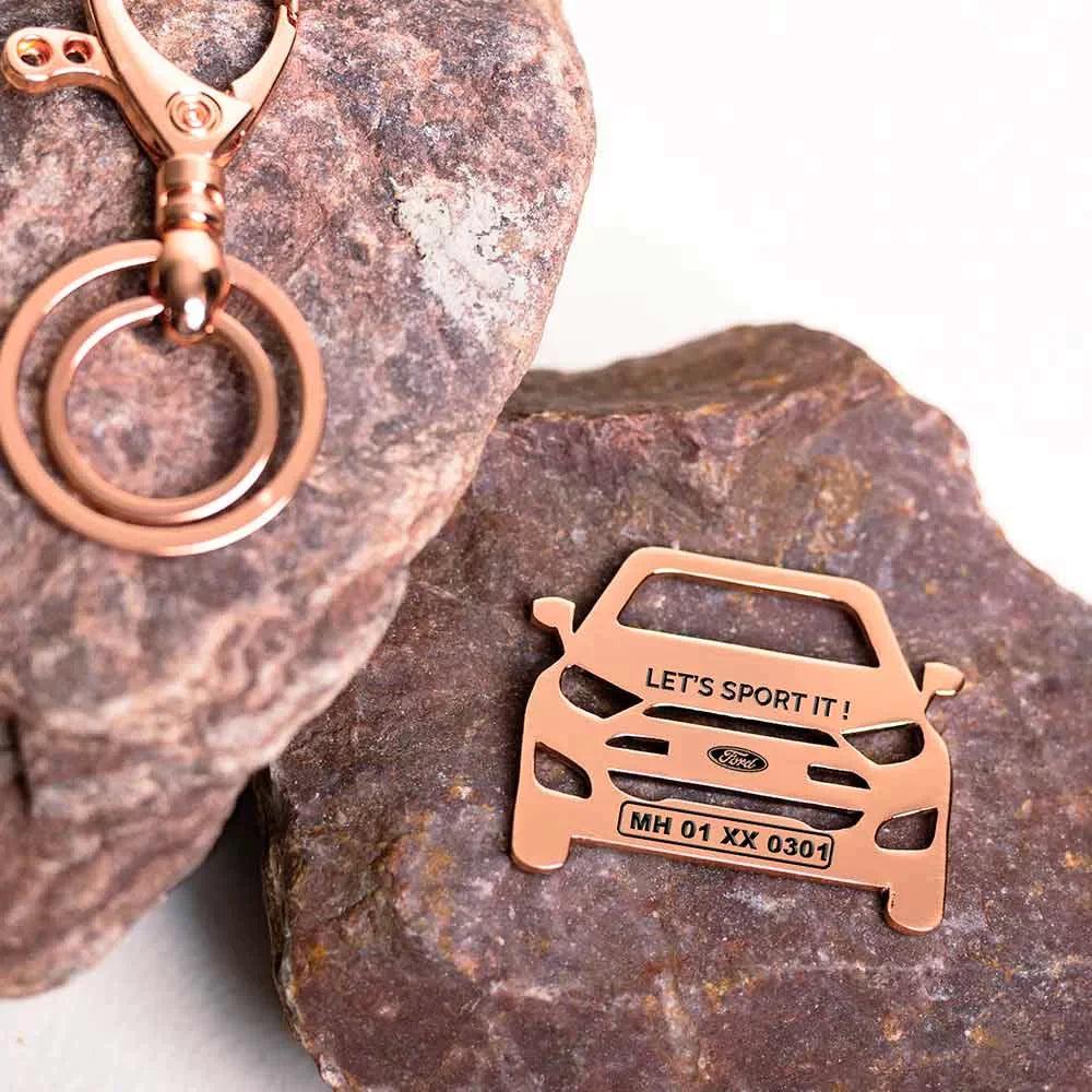 Personalized Ford Ecosport Keychain - ampkrafts 