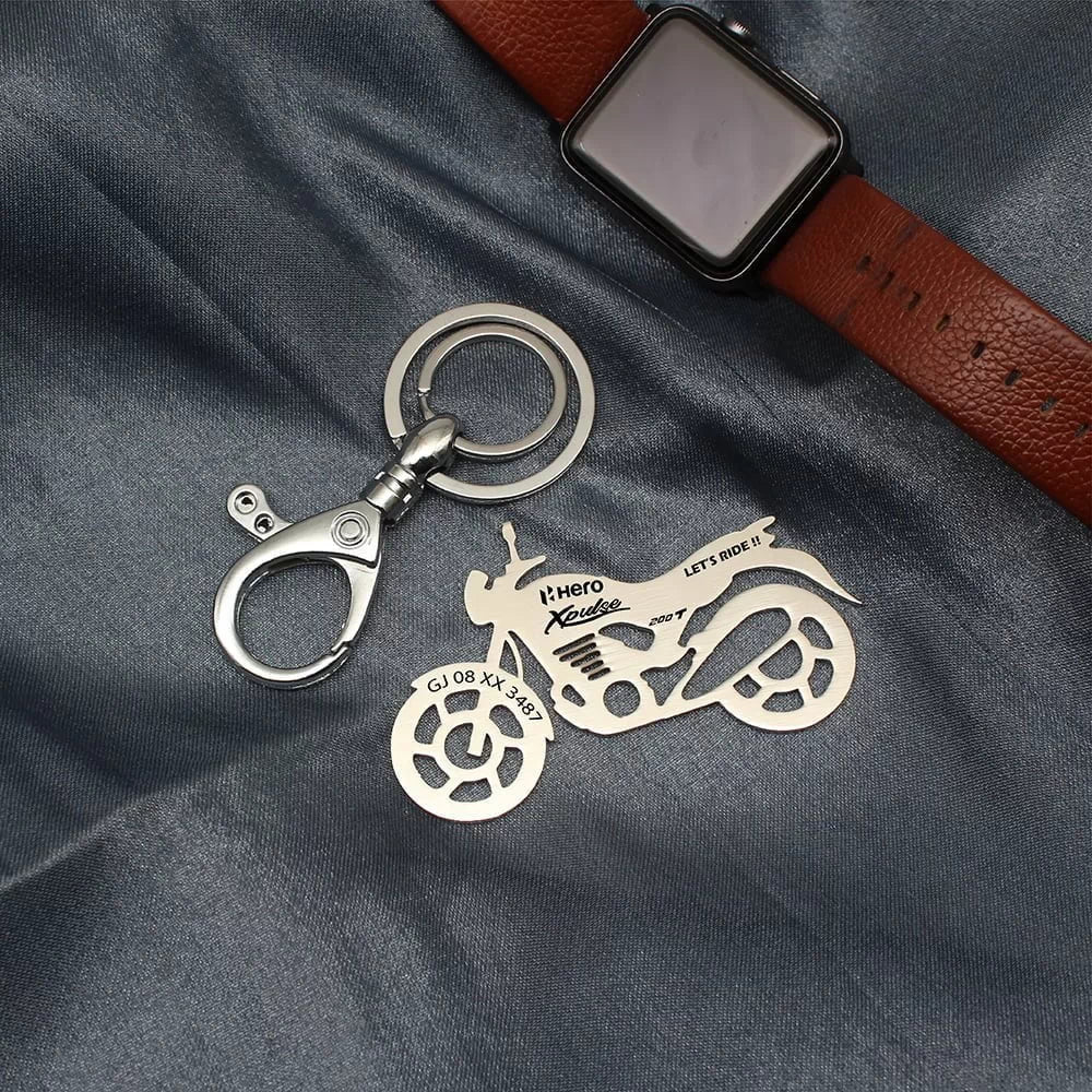 Hero | Personalized Bike Keychain