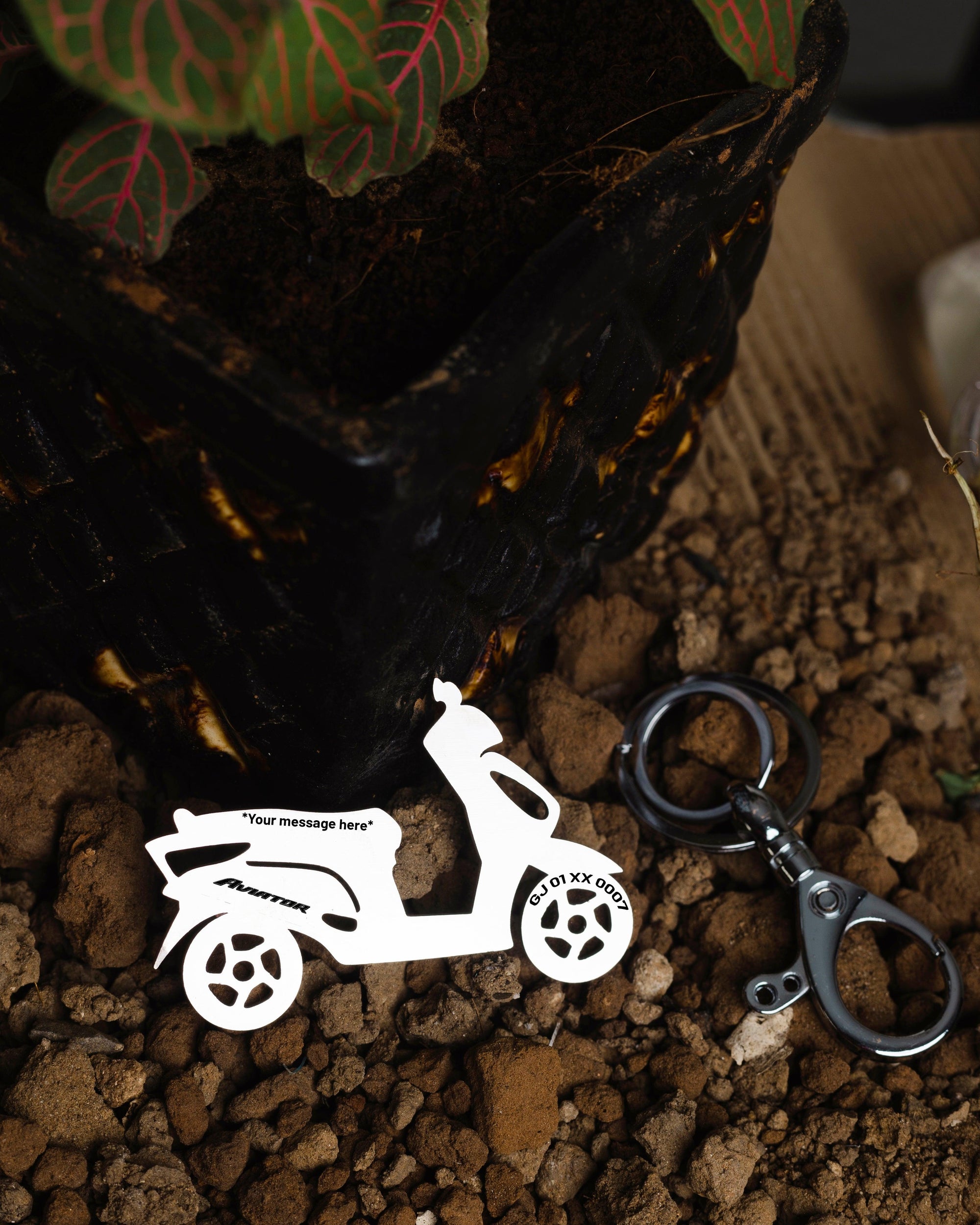 Honda Aviator Scooter Keychain