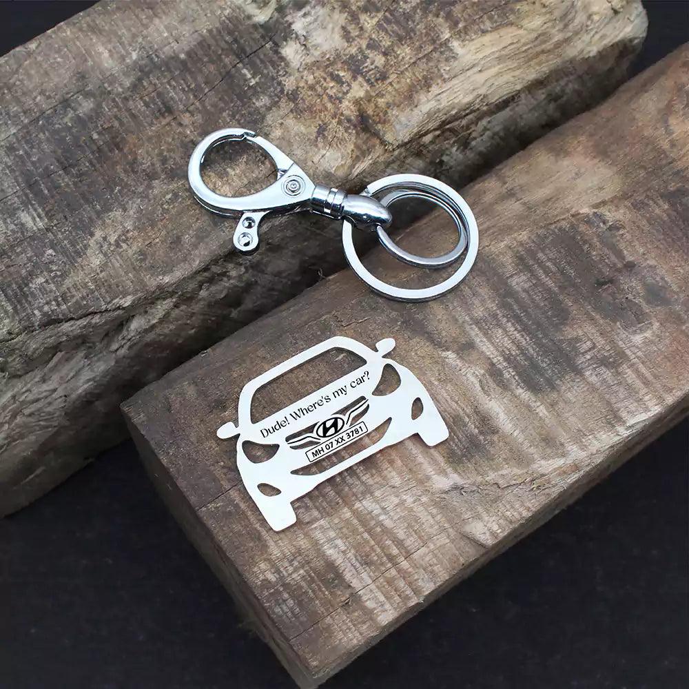 Personalised Hyundai Elantra Car Keychain – Amp krafts 