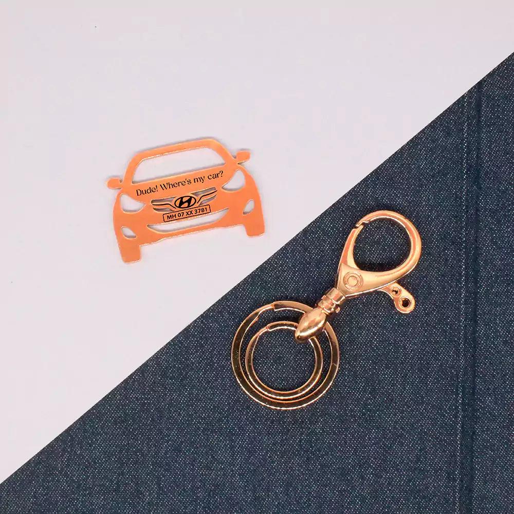 Personalised Hyundai Elantra Car Keychain – Amp krafts 