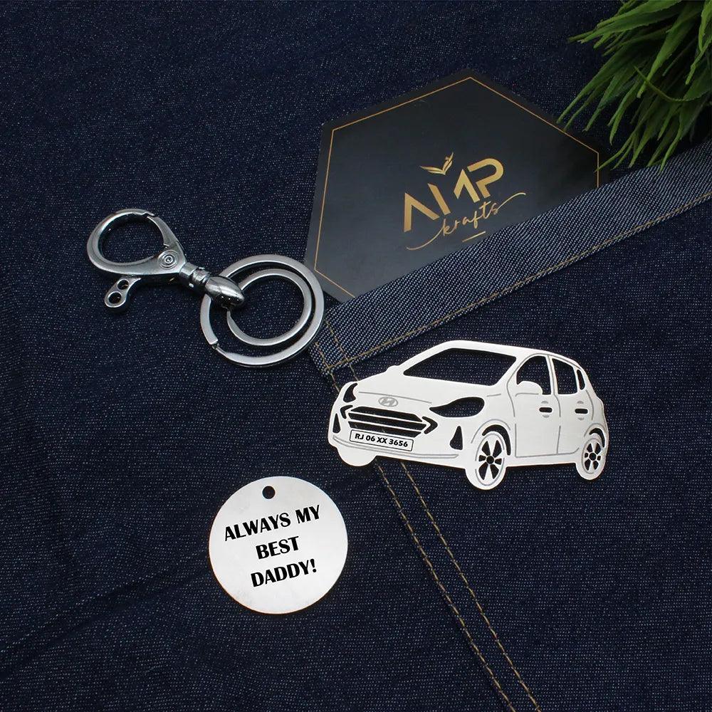 Personalized Hyundai i10 Nios Keychain