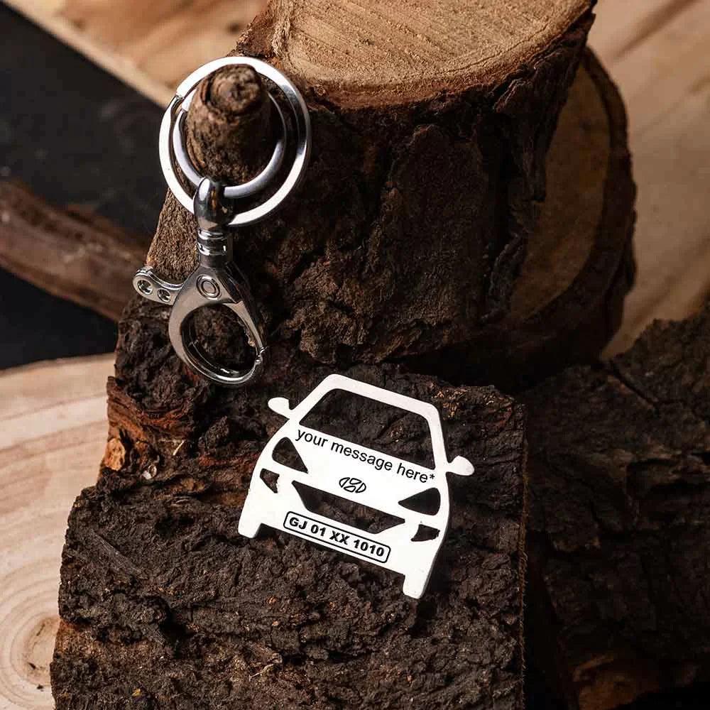 Personalized Hyundai Santro Keychain